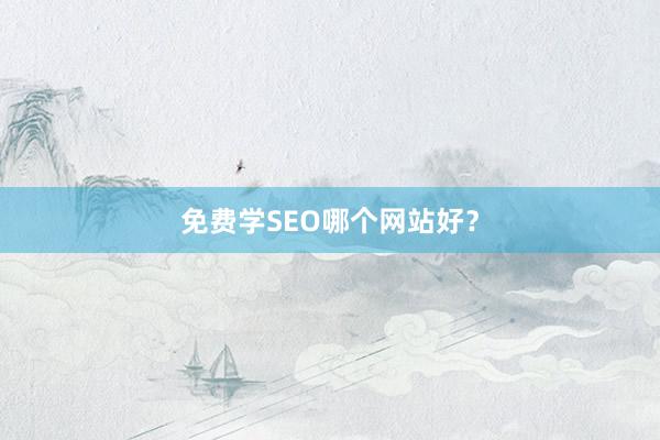 免费学SEO哪个网站好？